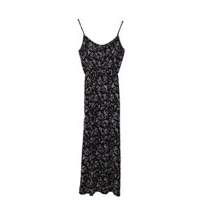 Women Forever 21 Black Floral Maxi Dress- Size S